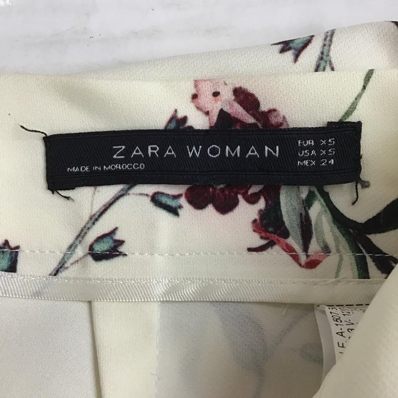 ザラ ZARA スカート ひざ丈スカート 2252 627 251 ボックスプリーツ XS 花柄 マルチカラー / マルチカラー /  レディース USED 古着 中古 10098049