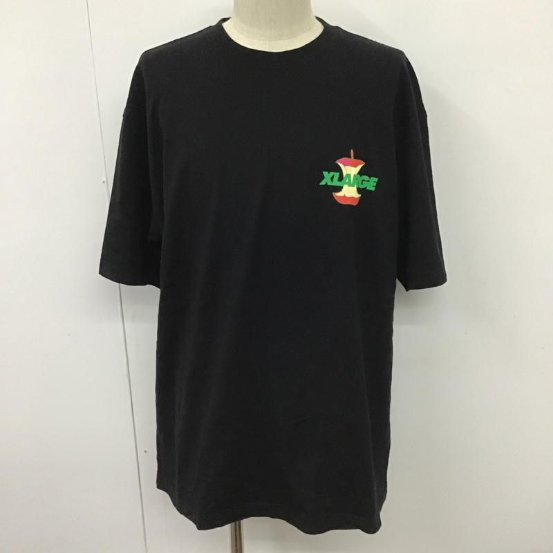 エクストララージ XLARGE Tシャツ 半袖 101229011016 半袖Tシャツ プリントTシャツ 半袖カットソー クルーネックカットソー XL プリント 黒 / ブラック /  メンズ USED 古着 中古 10098050