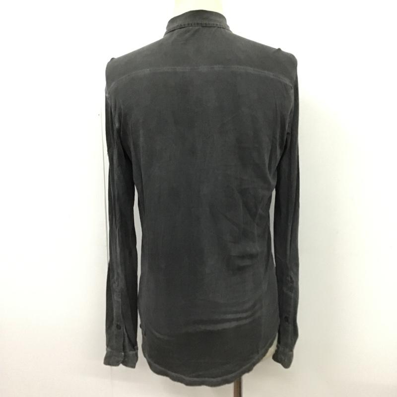 ディーゼル DIESEL シャツ、ブラウス 長袖 長袖シャツ カジュアルシャツ カラーシャツ S ロゴ、文字 黒 / ブラック /  メンズ USED 古着 中古 10098064