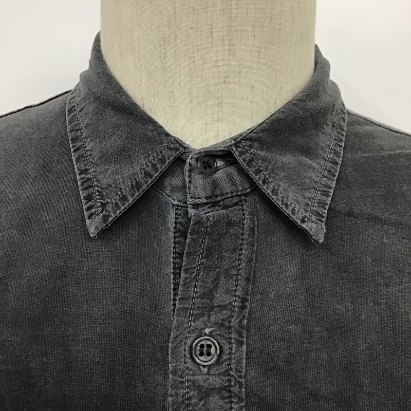 ディーゼル DIESEL シャツ、ブラウス 長袖 長袖シャツ カジュアルシャツ カラーシャツ S ロゴ、文字 黒 / ブラック /  メンズ USED 古着 中古 10098064