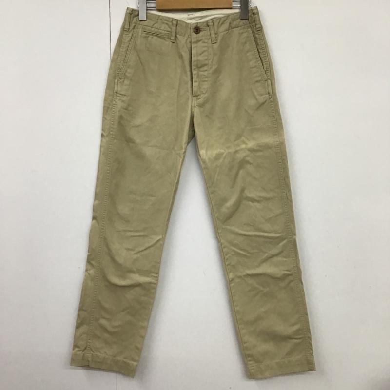 フラットヘッド FLATHEAD パンツ チノパン チノパン カジュアルパンツ ストレートパンツ スリムパンツ 29インチ 無地 ベージュ / ベージュ /  メンズ USED 古着 中古 10098070