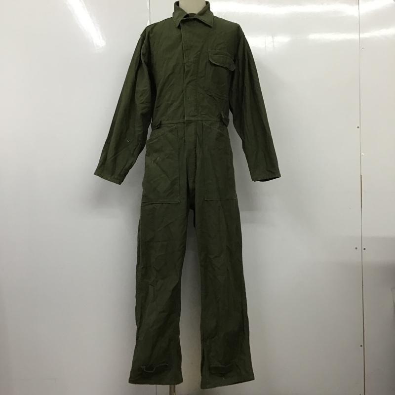 古着 USED ワンピース・ドレス・オールインワン ワンピース・ドレス・オールインワン オールインワン ミリタリー M 無地 カーキ / カーキ /  メンズ USED 古着 中古 10098075
