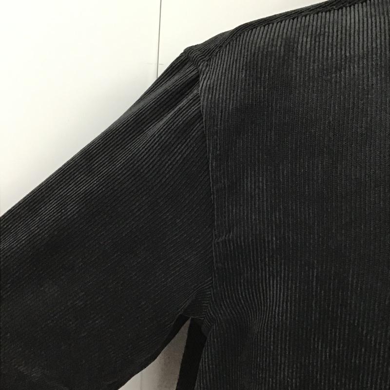 ナノユニバース nano・universe シャツ、ブラウス 長袖 674-1220013 リラックスコーデュロイシャツ S 無地 黒 / ブラック /  メンズ USED 古着 中古 10098085