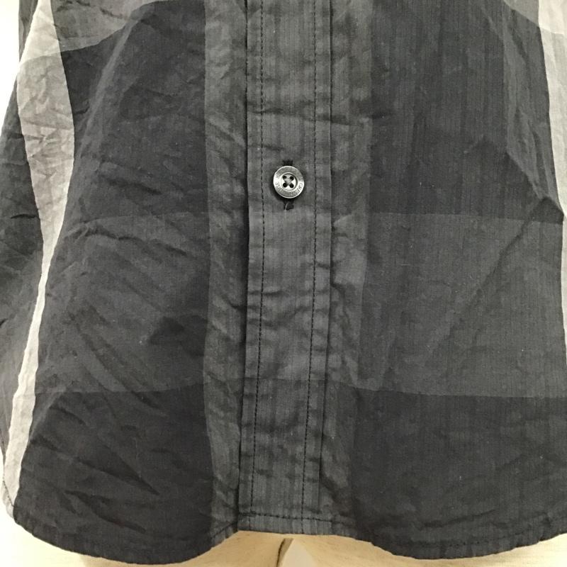 ブラックレーベル・クレストブリッジ BLACK LABEL CRESTBRIDGE シャツ、ブラウス 半袖 51M38-732-09 S チェック 黒 / ブラック / X 白 / ホワイト /  メンズ USED 古着 中古 10098139