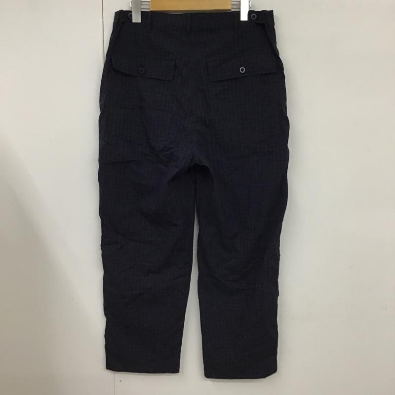 フレッドペリー FRED PERRY パンツ スラックス チェックパンツ カジュアルパンツ スリムパンツ スラックスパンツ L チェック 黒 / ブラック / X 青 / ブルー /  メンズ USED 古着 中古 10098149