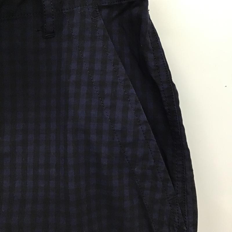 フレッドペリー FRED PERRY パンツ スラックス チェックパンツ カジュアルパンツ スリムパンツ スラックスパンツ L チェック 黒 / ブラック / X 青 / ブルー /  メンズ USED 古着 中古 10098149