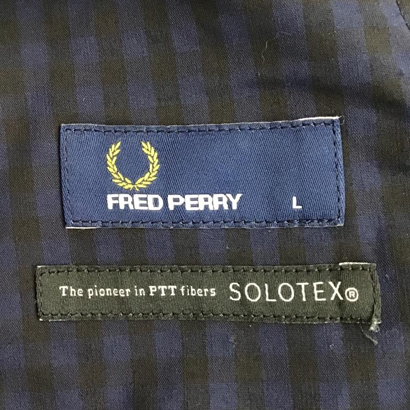 フレッドペリー FRED PERRY パンツ スラックス チェックパンツ カジュアルパンツ スリムパンツ スラックスパンツ L チェック 黒 / ブラック / X 青 / ブルー /  メンズ USED 古着 中古 10098149