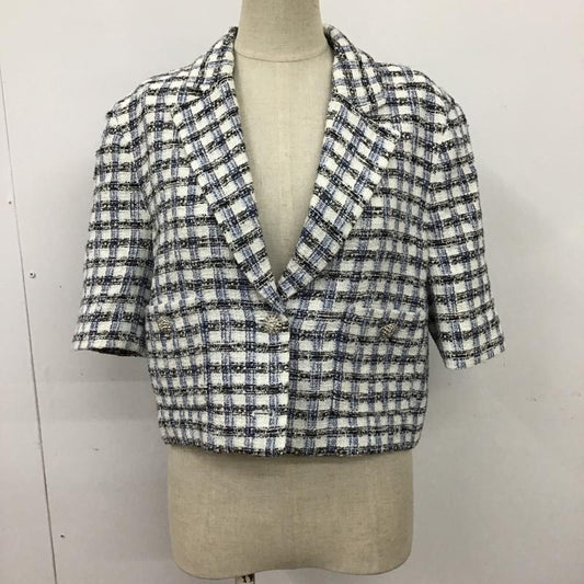 ザラ ZARA ジャケット、上着 ジャケット、ブレザー 半袖ジャケット カジュアルジャケット チェックジャケット S チェック マルチカラー / マルチカラー /  レディース USED 古着 中古 10098150
