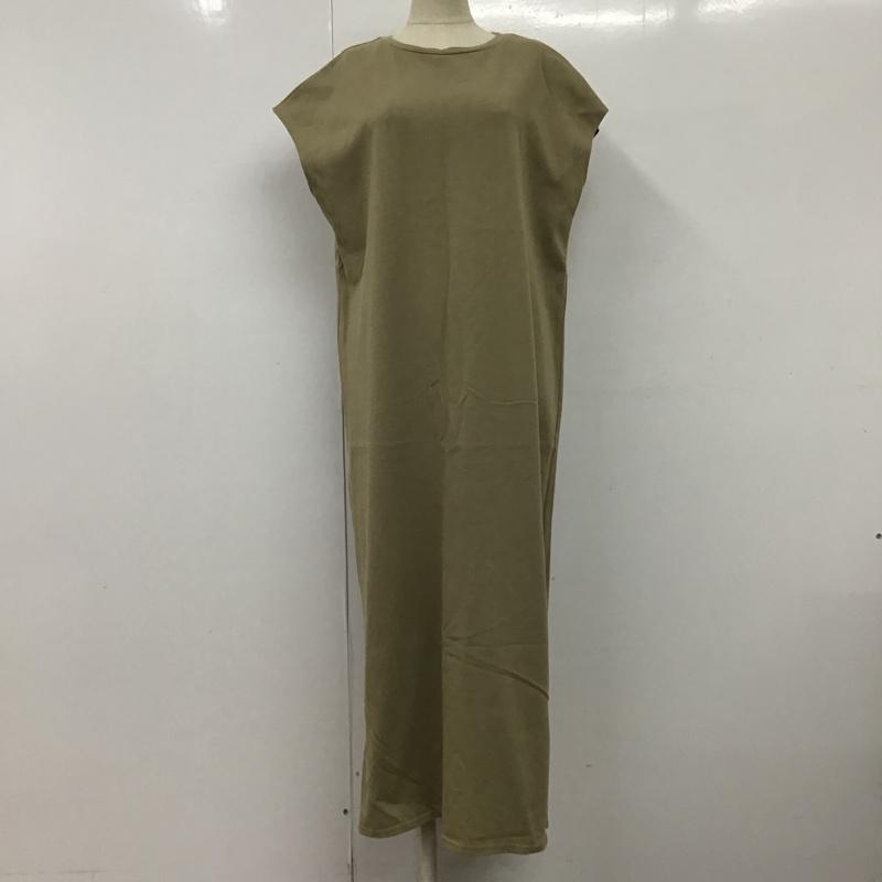 スローブイエナ SLOBE IENA ワンピース ロングスカート ノースリーブワンピース フレアワンピース ロングワンピース 38 無地 カーキ / カーキ /  レディース USED 古着 中古 10098170