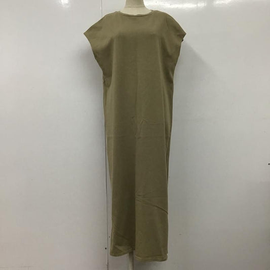 スローブイエナ SLOBE IENA ワンピース ロングスカート ノースリーブワンピース フレアワンピース ロングワンピース 38 無地 カーキ / カーキ /  レディース USED 古着 中古 10098170