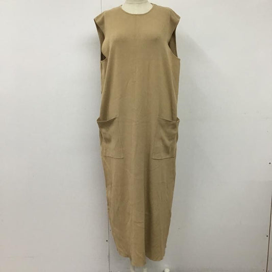 ザラ ZARA ワンピース ロングスカート ノースリーブワンピース ニットワンピース ロングワンピース カジュアルワンピース M 無地 ベージュ / ベージュ /  レディース USED 古着 中古 10098172