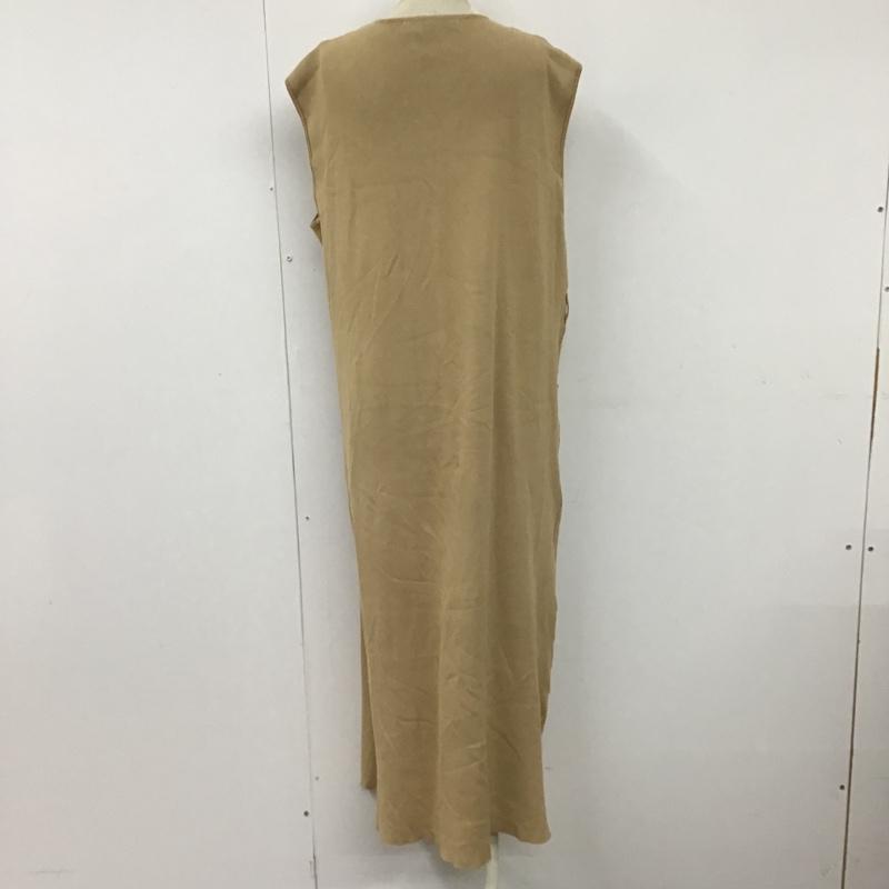 ザラ ZARA ワンピース ロングスカート ノースリーブワンピース ニットワンピース ロングワンピース カジュアルワンピース M 無地 ベージュ / ベージュ /  レディース USED 古着 中古 10098172