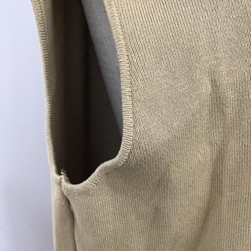 ザラ ZARA ワンピース ロングスカート ノースリーブワンピース ニットワンピース ロングワンピース カジュアルワンピース M 無地 ベージュ / ベージュ /  レディース USED 古着 中古 10098172