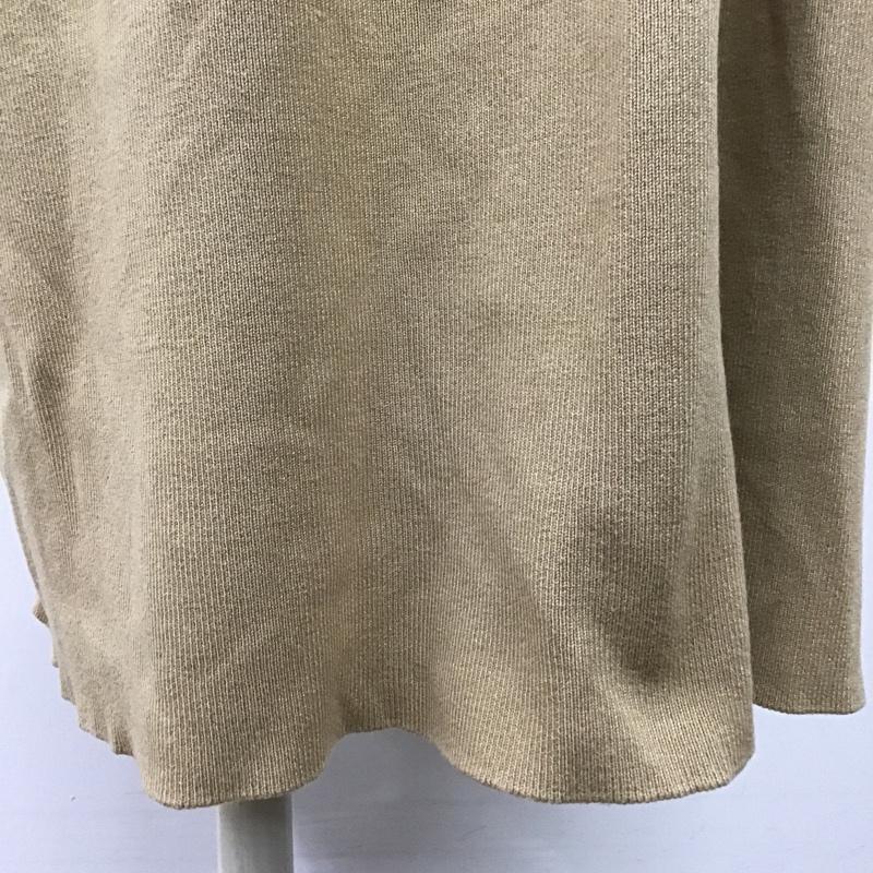 ザラ ZARA ワンピース ロングスカート ノースリーブワンピース ニットワンピース ロングワンピース カジュアルワンピース M 無地 ベージュ / ベージュ /  レディース USED 古着 中古 10098172