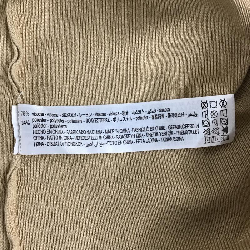 ザラ ZARA ワンピース ロングスカート ノースリーブワンピース ニットワンピース ロングワンピース カジュアルワンピース M 無地 ベージュ / ベージュ /  レディース USED 古着 中古 10098172
