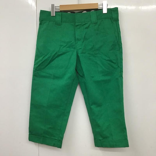 ディッキーズ Dickies パンツ ワークパンツ、ペインターパンツ UM874H7 クロップドワークパンツ カジュアルパンツ ショートパンツ カラーパンツ 30インチ 無地 緑 / グリーン /  メンズ USED 古着 中古 10098195