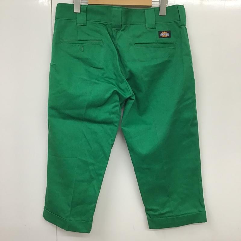 ディッキーズ Dickies パンツ ワークパンツ、ペインターパンツ UM874H7 クロップドワークパンツ カジュアルパンツ ショートパンツ カラーパンツ 30インチ 無地 緑 / グリーン /  メンズ USED 古着 中古 10098195