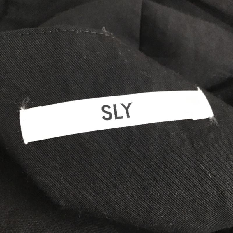スライ SLY ワンピース ひざ丈スカート 030CAM33-7010 FRONT BUTTON SLIP OP キャミワンピース 1 無地 黒 / ブラック /  レディース USED 古着 中古 10098226