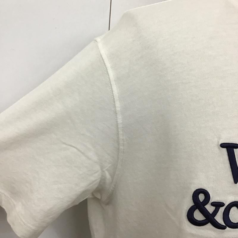 ザラ ZARA Tシャツ 半袖 0526 305 052 クルーネック 刺繍 XL ロゴ、文字 白 / ホワイト /  メンズ USED 古着 中古 10098228