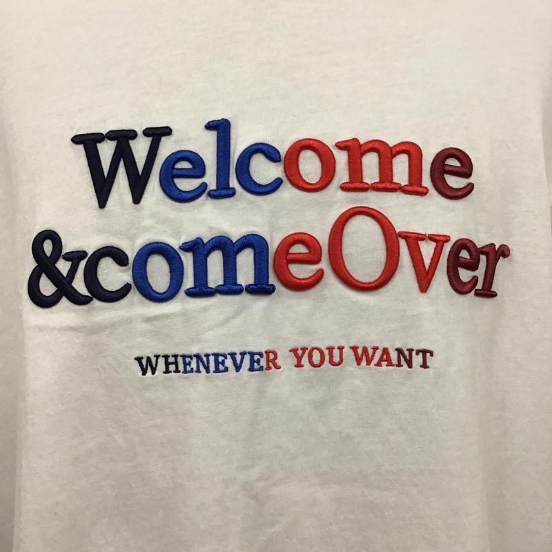 ザラ ZARA Tシャツ 半袖 0526 305 052 クルーネック 刺繍 XL ロゴ、文字 白 / ホワイト /  メンズ USED 古着 中古 10098228