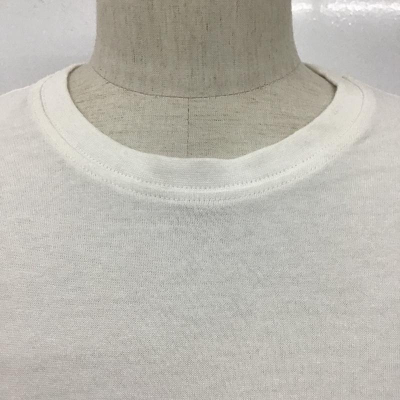 ザラ ZARA Tシャツ 半袖 0526 305 052 刺繍 クルーネック M ロゴ、文字 白 / ホワイト /  メンズ USED 古着 中古 10098230