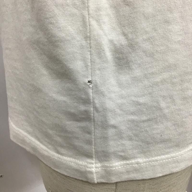 ザラ ZARA Tシャツ 半袖 0526 305 052 刺繍 クルーネック M ロゴ、文字 白 / ホワイト /  メンズ USED 古着 中古 10098230