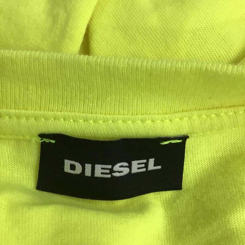 ディーゼル DIESEL Tシャツ 半袖 Dieselnation クルーネック S ロゴ、文字 黄 / イエロー /  メンズ USED 古着 中古 10098235
