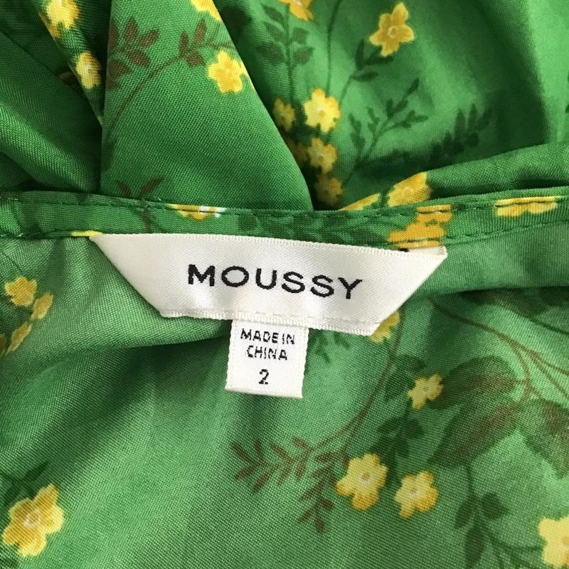 マウジー MOUSSY ワンピース ロングスカート 010BSV30-0660 FLORALPUFFSLEEVEDRESS 2 花柄 緑 / グリーン /  レディース USED 古着 中古 10098245