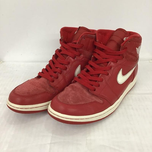 ナイキ NIKE スニーカー スニーカー 555088-601 AIR JORDAN 1 RETRO HIGH OG 28cm 28.0cm ロゴ、文字 赤 / レッド / X 白 / ホワイト /  メンズ USED 古着 中古 10098248