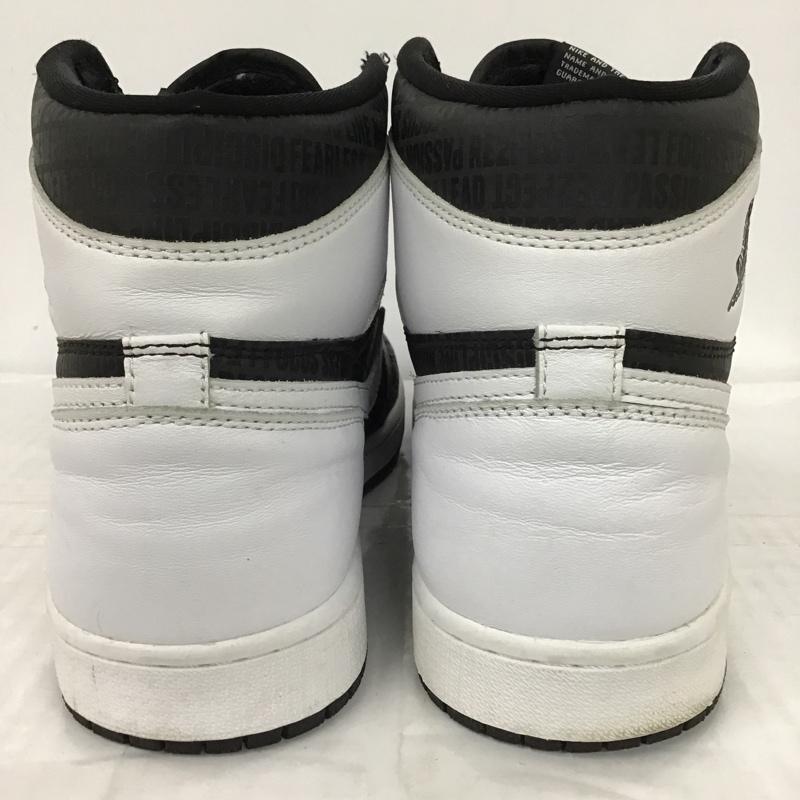 ナイキ NIKE スニーカー スニーカー 555088 008 AIR JORDAN 1 RETRO HIGH OG 30cm 箱有 30.0cm ロゴ、文字 白 / ホワイト / X 黒 / ブラック /  メンズ USED 古着 中古 10098252