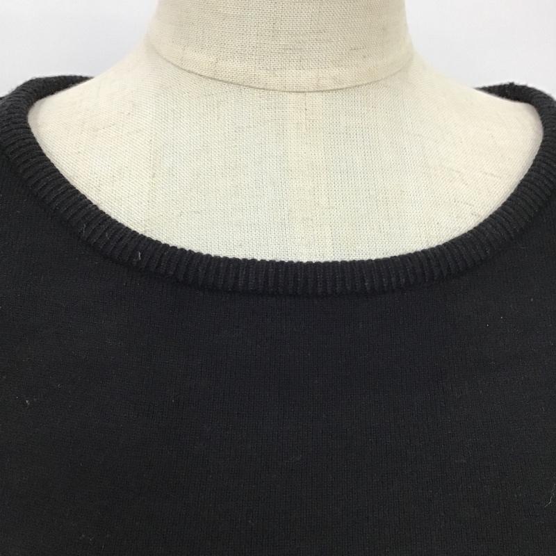 グローブ grove ワンピース ロングスカート 768-54010 ジャカードドッキングワンピース ニット S  黒 / ブラック / X 白 / ホワイト / X 灰 / グレー /  レディース USED 古着 中古 10098262