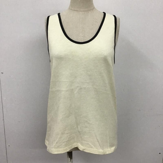 マウジー MOUSSY トップス トップス 010AAS80-6120 PIPING TANK TOP ノースリーブ タンクトップ FREE 無地 黒 / ブラック / X オフホワイト / オフホワイト /  レディース USED 古着 中古 10098280