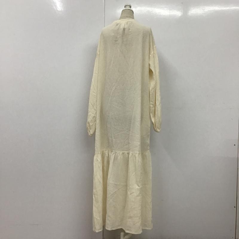 ニコアンド niko and... ワンピース ロングスカート S212IH38TO 楊柳ティアードワンピース タグ付き L 無地 アイボリー / アイボリー /  レディース USED 古着 中古 10098289