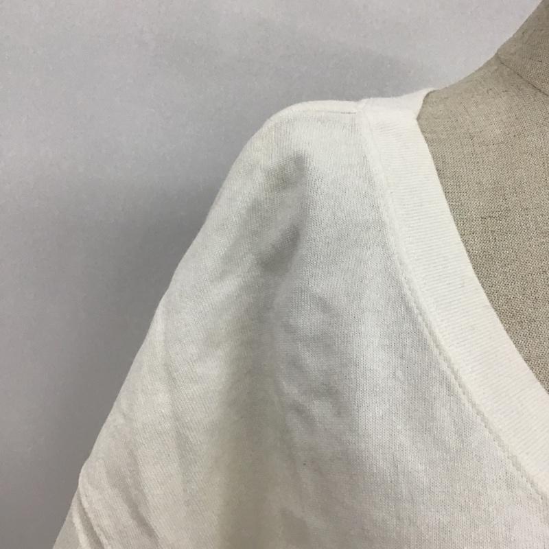 ジーナシス JEANASIS カットソー 半袖 JS063149TP サイドジッププルオーバー Vネック FREE 無地 白 / ホワイト /  レディース USED 古着 中古 10098317