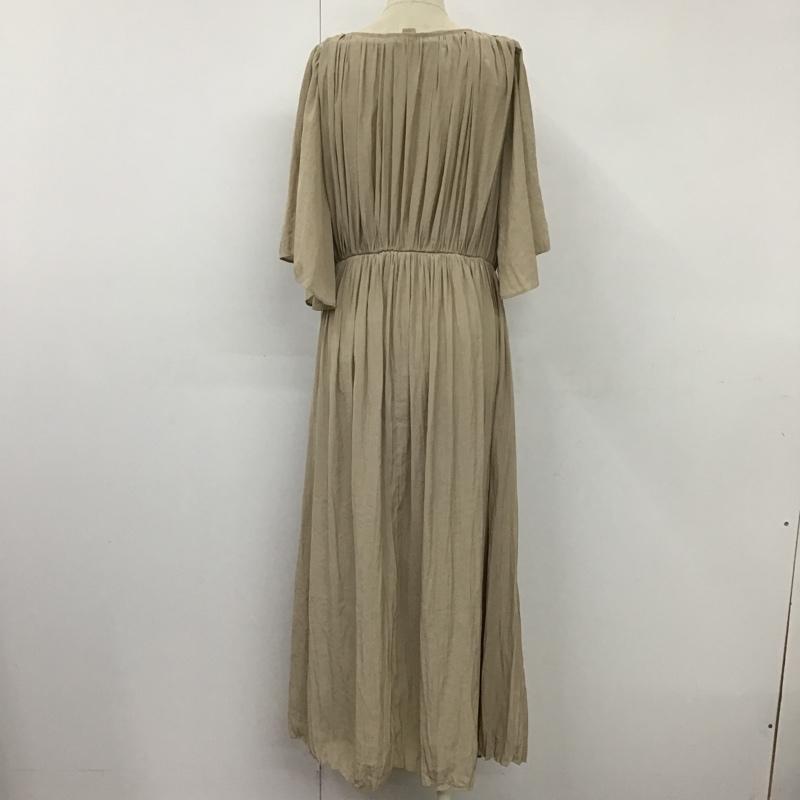 ミラオーウェン Mila Owen ワンピース ロングスカート 09WF0201121 ウエストマークマキシワンピース 2WAY 前後着 0 無地 ベージュ / ベージュ /  レディース USED 古着 中古 10098378