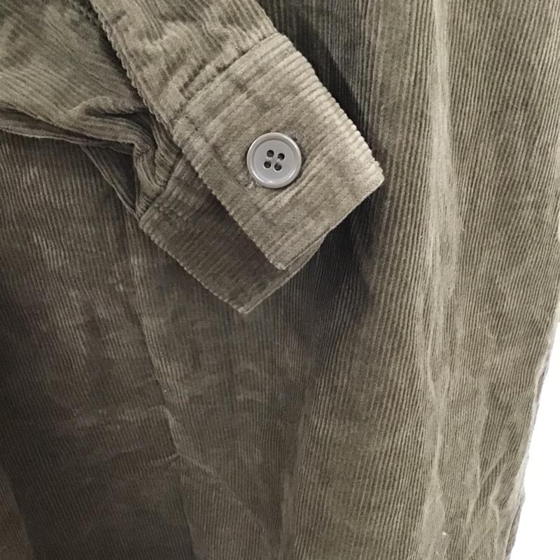 サニーレーベル Sonny Label ワンピース ひざ丈スカート LA87-26K030 コーデュロイ ノーカラー FREE 無地 カーキ / カーキ /  レディース USED 古着 中古 10098385