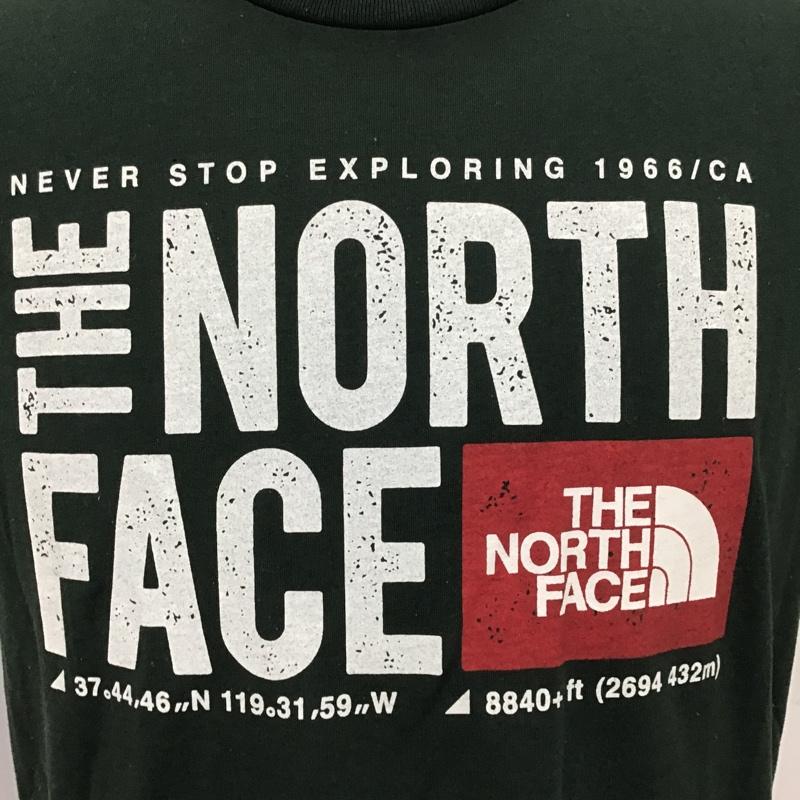 ザノースフェイス THE NORTH FACE Tシャツ 半袖 NT81785 スクエア ロゴ M プリント 緑 / グリーン /  メンズ USED 古着 中古 10098424