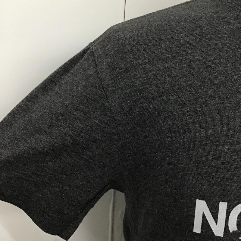 ザノースフェイス THE NORTH FACE Tシャツ 半袖 クルーネック TNF ロゴ S ロゴ、文字 チャコールグレー / チャコールグレー /  メンズ USED 古着 中古 10098425