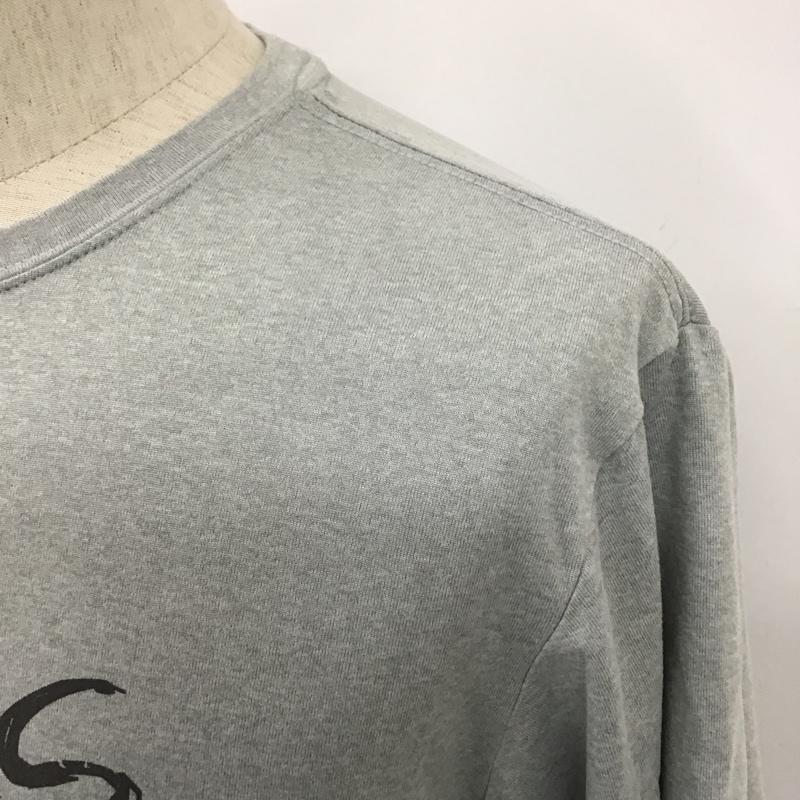ザノースフェイス THE NORTH FACE Tシャツ 半袖 NF0A33LHDYX クルーネック プリント S ロゴ、文字 灰 / グレー /  メンズ USED 古着 中古 10098426