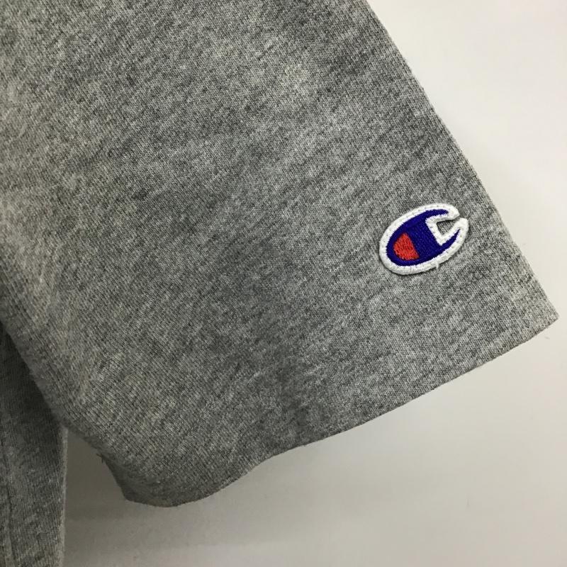 チャンピオン Champion Tシャツ 半袖 C3-M349 胸ポケット M ワンポイント 灰 / グレー /  メンズ USED 古着 中古 10098428