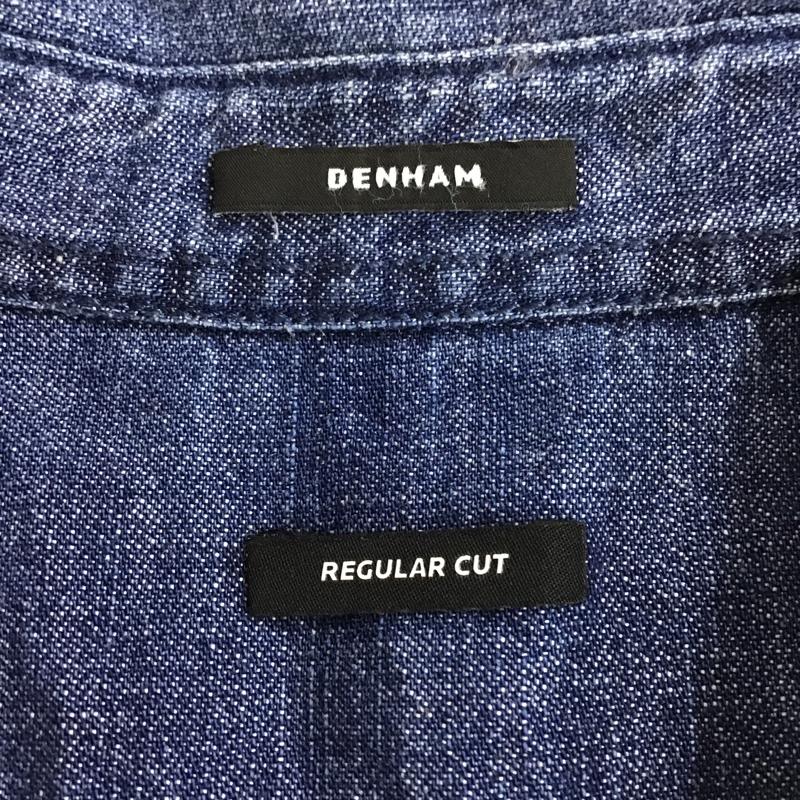 デンハム DENHAM シャツ、ブラウス 長袖 長袖 M ロゴ、文字 インディゴ / インディゴ /  メンズ USED 古着 中古 10098469