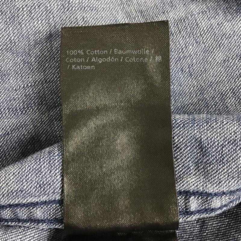 デンハム DENHAM シャツ、ブラウス 長袖 長袖 M ロゴ、文字 インディゴ / インディゴ /  メンズ USED 古着 中古 10098469