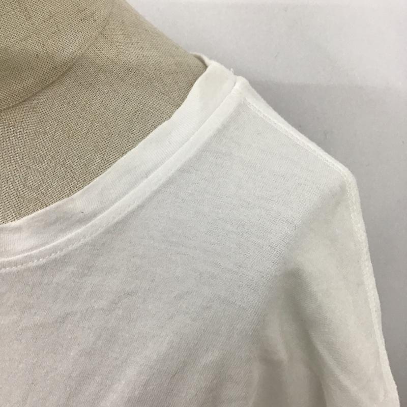 ザラ ZARA ワンピース ロングスカート ロングワンピース 半袖ワンピース カジュアルワンピース クルーネックワンピ M 無地 白 / ホワイト /  レディース USED 古着 中古 10098482