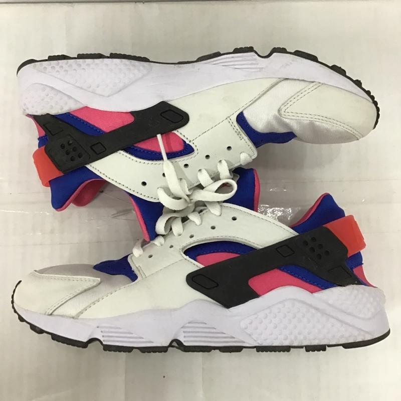 ナイキ NIKE スニーカー スニーカー AH8049-100 AIR HUARACHE RUN 91 QS 28.5cm 28.5cm ロゴ、文字 白 / ホワイト / X 青 / ブルー / X 黒 / ブラック / X 桃 / ピンク /  メンズ USED 古着 中古 10098505