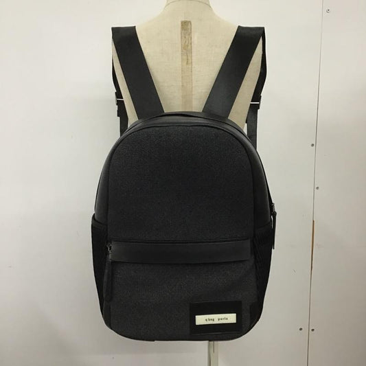 キュー バッグ パリ q bag paris リュックサック、デイパック リュックサック、デイバッグ ポーチ付き ロゴ、文字 黒 / ブラック /  レディース USED 古着 中古 10098514