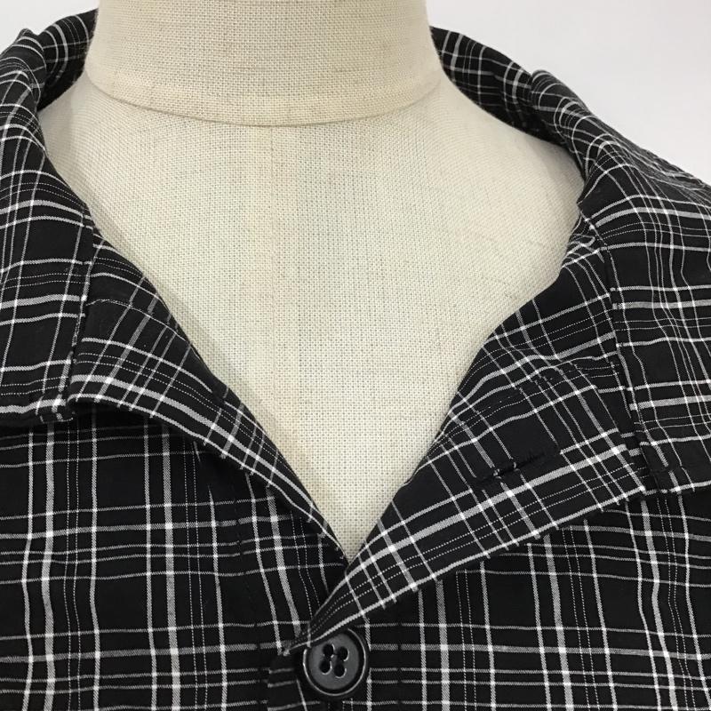 エックスガール X-girl カットソー 長袖 長袖カットソー プルオーバー 総柄シャツ カラージャケット ビックシルエットシャツ 2 総柄 白 / ホワイト / X 黒 / ブラック /  レディース USED 古着 中古 10098526