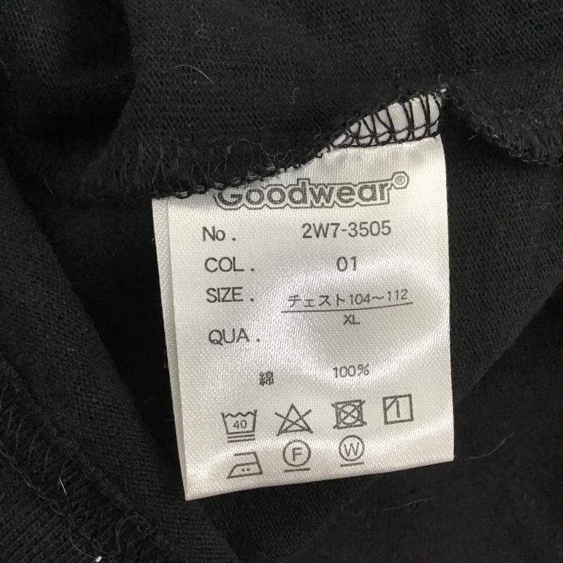 グッドウェア Goodwear Tシャツ 半袖 2W7-3505 USAコットンBIG無地ポケットT XL 無地 黒 / ブラック /  メンズ USED 古着 中古 10098546