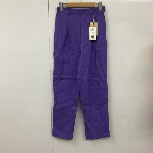 レプシィム LEPSIM パンツ スラックス LPS50819AD テーパードパンツ ストレッチパンツ カジュアルパンツ ワイドパンツ M 無地 紫 / パープル /  レディース USED 古着 中古 10098574