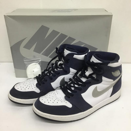 ナイキ NIKE スニーカー スニーカー AIR JORDAN 1 RETRO HIGH OG CO.JP エアジョーダン 1 ハイ OG コンセプトジャパン DC1788-100 28.0cm ロゴ、文字 白 / ホワイト / X 紺 / ネイビー /  メンズ USED 古着 中古 10098592