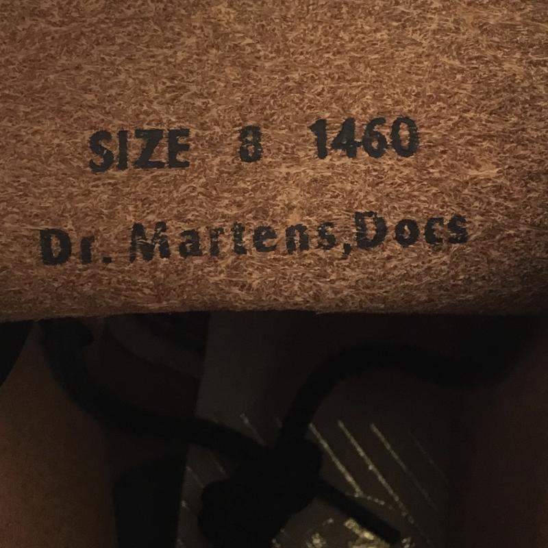 ドクターマーチン Dr.Martens ブーツ 一般 VINTAGE 1460 QUILON 8HOLE BOOT 8ホール ブーツ US：9 黒 / ブラック /  メンズ USED 古着 中古 10098602